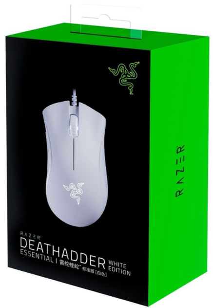 Геймерская проводная мышка Razer DeathAdder Essential 6400 dpi Белая - изображение 5