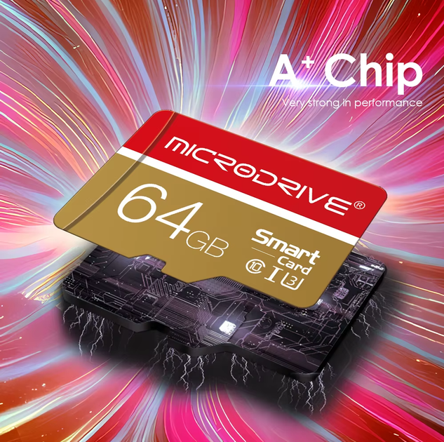 Карта памяти microSD Microdrive Class 10 U3 с SD адаптером 128 Gb - изображение 7