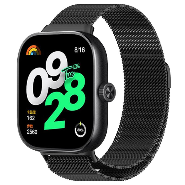 Ремешок миланская петля для Xiaomi Redmi Watch 4 | Redmi Watch 5 черный - изображение 3