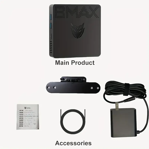 Мини компьютер маленький портативный ПК Intel N4000 1.1 BMAX B1 Pro GHz 8+128Гб - Фото 4 Мини компьютер маленький портативный ПК Intel N4000 1.1 BMAX B1 Pro GHz 8+128Гб - изображение 4