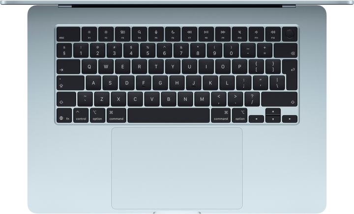 Ноутбук Apple MacBook Air 15.3" M4 16/512GB 2025 (MC7C4RU/A) (QWERTY+кирилиця) Sky Blue - зображення 2