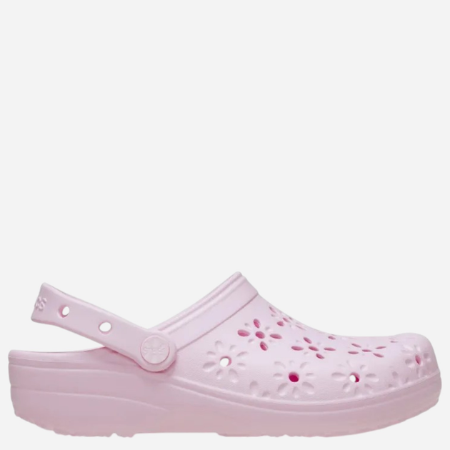 Chodaki damskie Crocs Classic Floral Cut Out Clog 210927-6ZW 37-38 (M5/W7) Jasnoróżowe (198445118128) - obraz 1