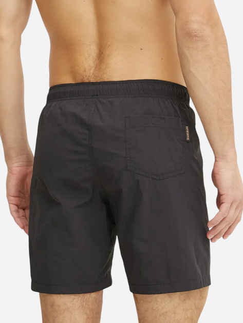 Пляжні шорти чоловічі Napapijri V-Box Logo NP0A4IBK0411 M Чорні (198265071832) - зображення 2