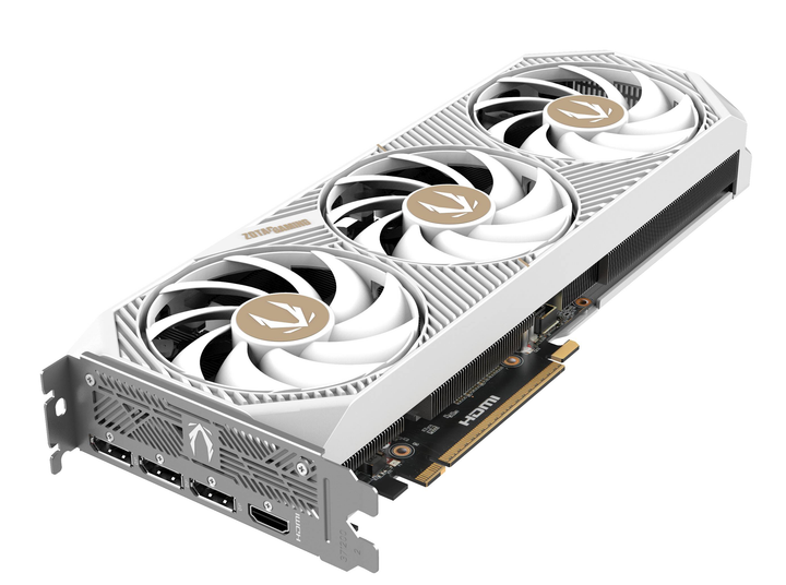 Karta graficzna Zotac PCI-Ex GeForce RTX 5070 AMP White Edition 12GB GDDR7 (192bit) (2587/28000) (HDMI, 3 x DisplayPort) (ZT-B50700FQ-10P) - obraz 3