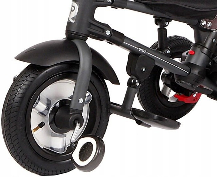 Rowerek trójkołowy Qplay Rito Rubber Szary (5061047480144) - obraz 4