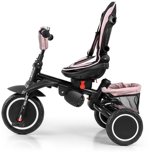 Rowerek trójkołowy Milly Mally Stanley Rubber New Różowy (5907090700078) - obraz 10