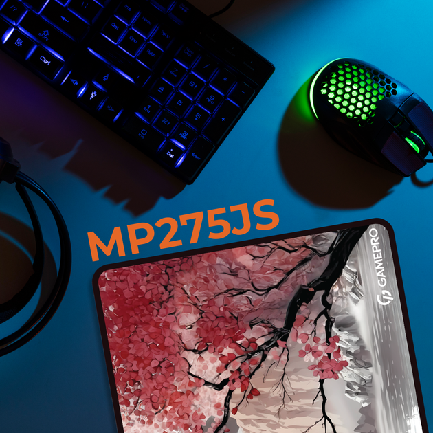 Ігрова поверхня Gamepro MP275JS Control/Speed 900 x 400 х 3 мм Gray-Pink - зображення 3