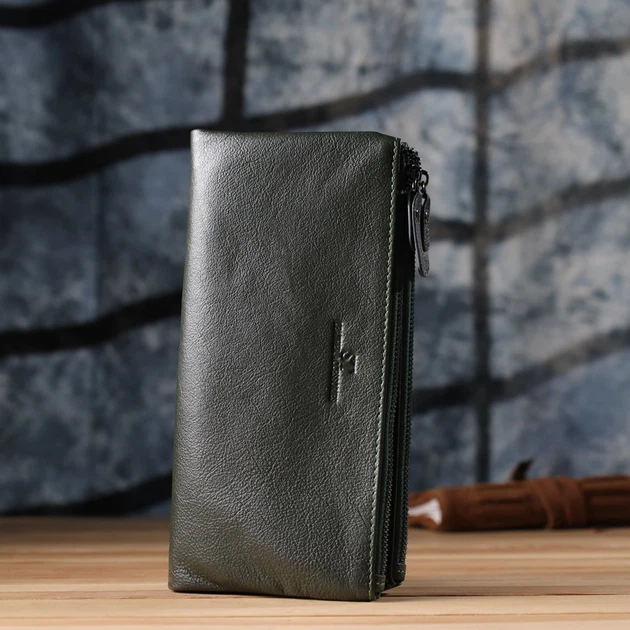 Кошелек женский для карточек из натуральной кожи ST Leather Accessories leather-23110 Зеленый - Фото 8 Кошелек женский для карточек из натуральной кожи ST Leather Accessories leather-23110 Зеленый - изображение 8