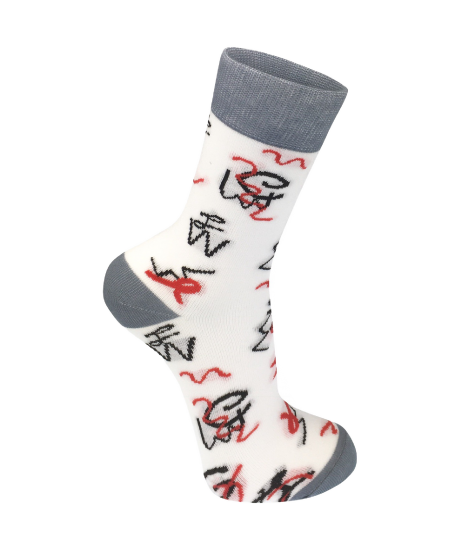 Оригинальные женские носки с узором Zowi от MK SOCKS (36-39) Многоцветный P-1003-B - изображение 2