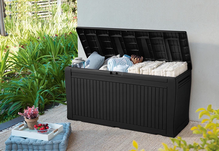 Ящик для хранения Keter Comfy 270 л, графит - Фото 2 Ящик для хранения Keter Comfy 270 л, графит - изображение 2