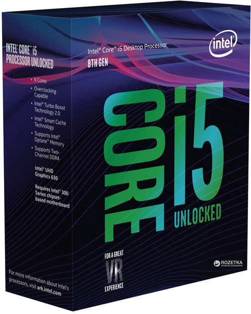 Процессор Intel Core i5-8600K 3.6GHz/8GT/s/9MB (BX80684I58600K) s1151 ...