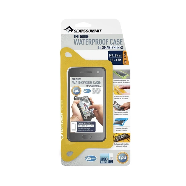 Гермочехол для телефону TPU Guide W/P Case for Smartphones Yellow, 13 х 7 см від Sea to Summit - Фото 1 Гермочехол для телефону TPU Guide W/P Case for Smartphones Yellow, 13 х 7 см від Sea to Summit - зображення 1