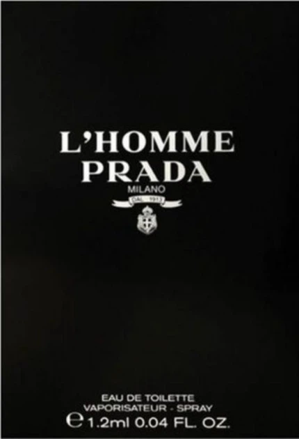 Туалетна вода для чоловіків Prada L'Homme Prada 1.2 мл vial - Фото 1 Туалетна вода для чоловіків Prada L'Homme Prada 1.2 мл vial - изображение 1