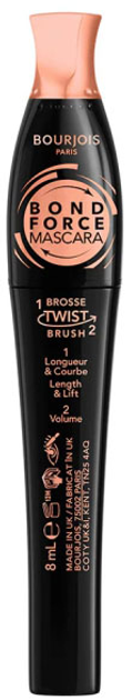 Tusz do rzęs Bourjois Twist Up The Volume zwiększający objętość Czarny 8 ml (3616306381698) - obraz 1