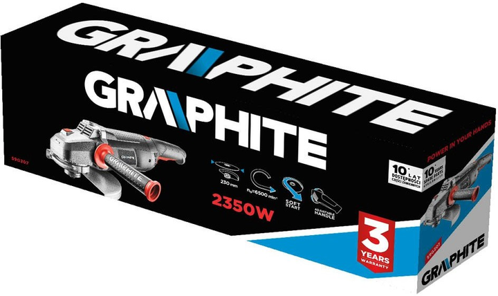 Кутова шліфмашина Graphite 59G207 (5902062034656) - зображення 2