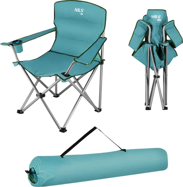 Крісло туристичне Nils Camp NC3079 Green (5907695522686) - зображення 5