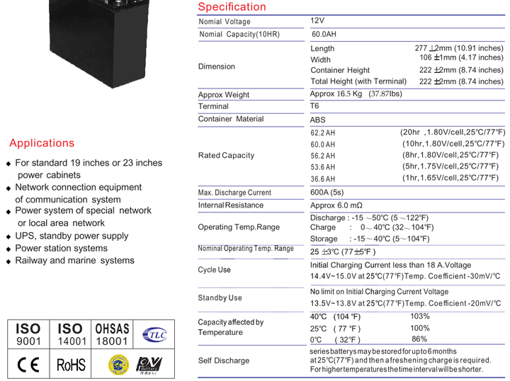 Аккумулятор Merlion AGM FT12-60 12V 60Ah - Фото 2 Аккумулятор Merlion AGM FT12-60 12V 60Ah - изображение 2