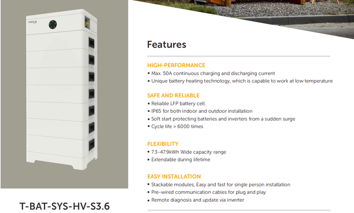 Аккумулятор PROSOLAX T-BAT-SYS-HV-S3.6 - Фото 5 Аккумулятор PROSOLAX T-BAT-SYS-HV-S3.6 - изображение 5