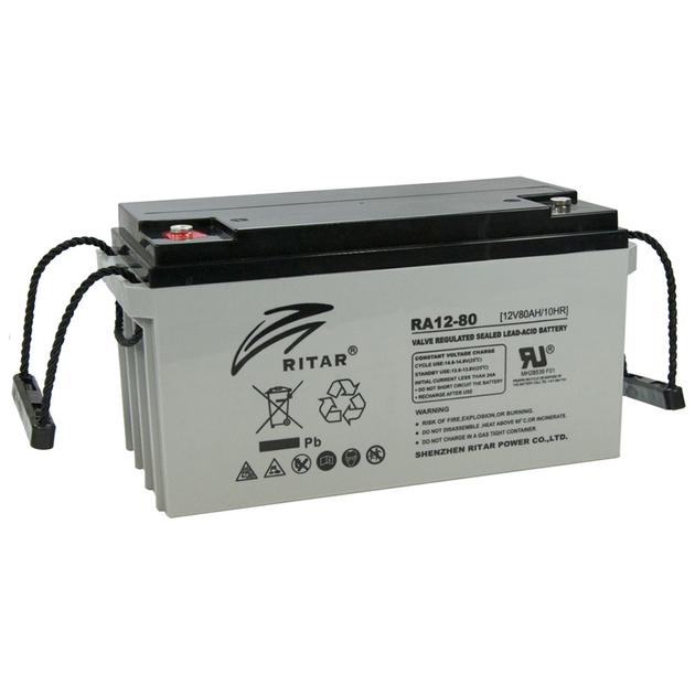 Аккумулятор AGM RITAR DC12-80 - Фото 1 Аккумулятор AGM RITAR DC12-80 - изображение 1