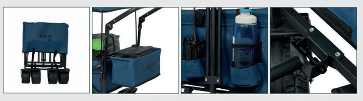 Туристичний візок Nils Camp NC2605 120 L Синій (5908261680403) - зображення 2