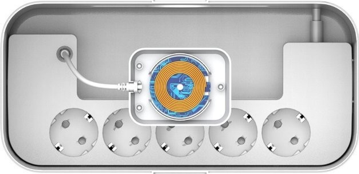 Мережевий фільтр Energizer 5 розетки 3 USB 2 м White (EPB2500W03EU) - зображення 5