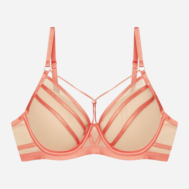Бюстгальтер Push-up з кісточками Esotiq Blanca 41677-32X 70E Червоний з бежевим (5903972551240) - зображення 9