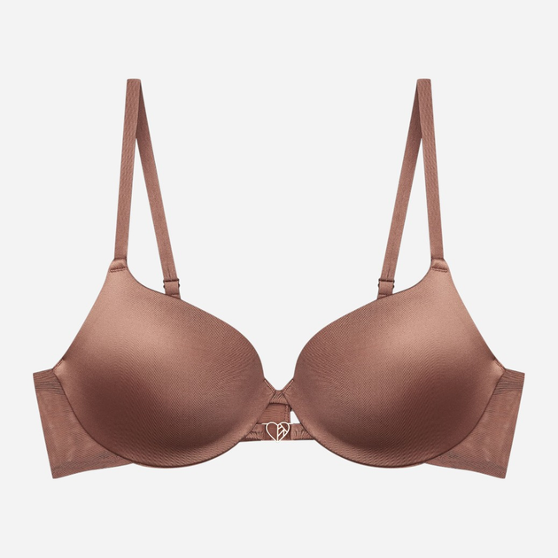 Biustonosz damski Push Up z fiszbinami Esotiq Influensa 42321-84X 75C Brązowy (5903972376119) - obraz 7