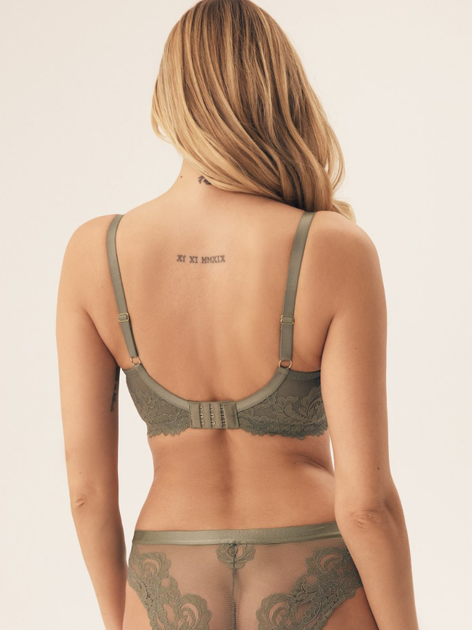 Biustonosz damski bez Push Up usztywniany Esotiq Lynn 42330-87X 75F Khaki (5903972387177) - obraz 2