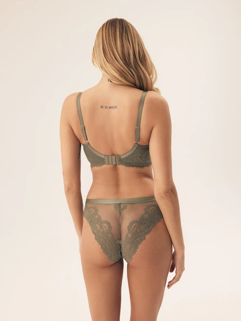 Biustonosz damski bez Push Up usztywniany Esotiq Lynn 42330-87X 80G Khaki (5903972387283) - obraz 4