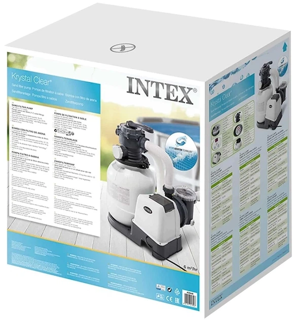 Набір Пісочний фільтр-насос для басейнів Intex 7900 л/год (Intex_26646) + Фільтруючі кульки для пісочних фільтрів Intex 500 г (Intex_29045) - зображення 12
