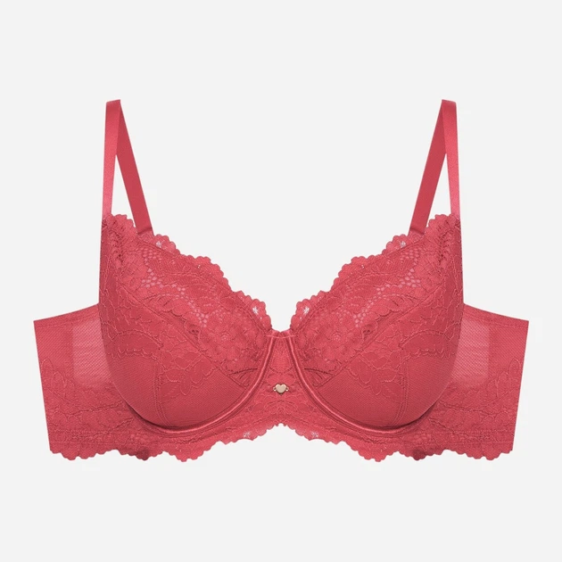 Бюстгальтер з кісточками мереживний Esotiq Sweetheart 42355-42X 85D Рожевий (5903972394168) - зображення 6