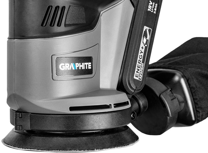 SzlifIerka mimośrodowa Graphite 58G014 bez akumulatora i ładowarki (5902062035424) - obraz 2