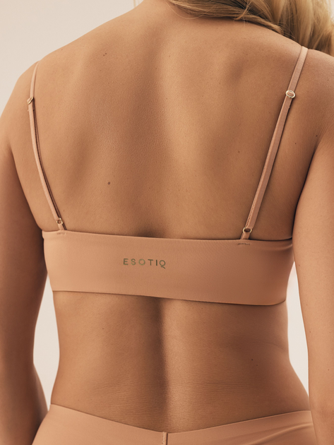 Biustonosz damski top miękki Esotiq Bobby 42442-82X XL Beżowy (5903972511725) - obraz 2