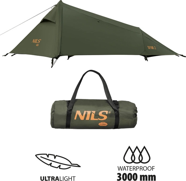 Намет кемпінговий Nils Camp Ultra Light Skyair 2 NC2502 Green (5908261680069) - зображення 8