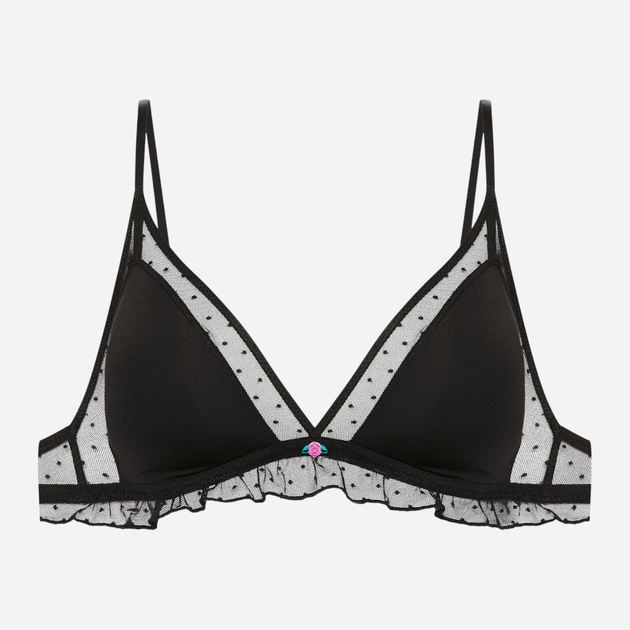 Biustonosz damski miękki bez fiszbin Bloovii Verberry 42489-99X L Czarny (5903972548905) - obraz 6