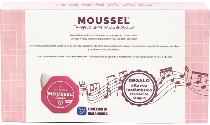 Zestaw żeli pod prysznic Moussel Clasic Żel pod prysznic 2 x 650 ml + Żel pod prysznic 60 ml + Głośnik Bluetooth (8425190174270) - obraz 2