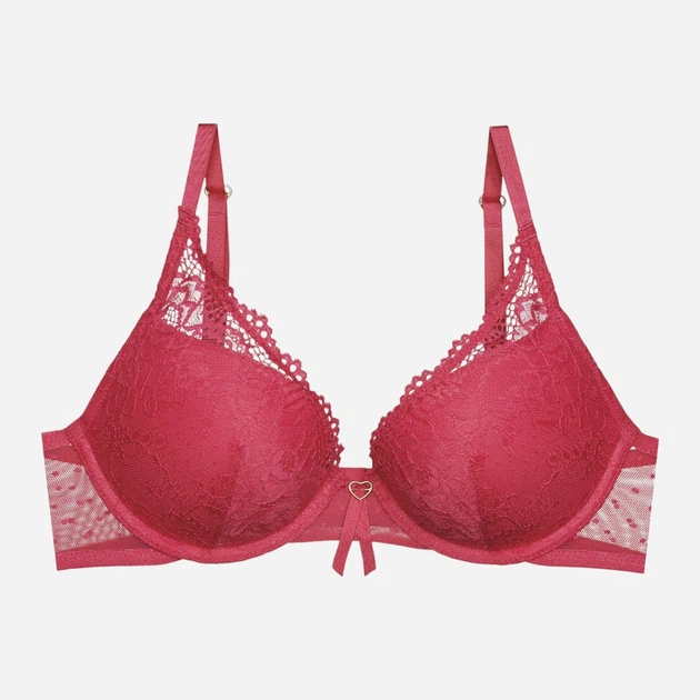 Biustonosz damski Push Up z fiszbinami Bloovii Verina 42504-42X 80B Różowy (5903972544747) - obraz 11