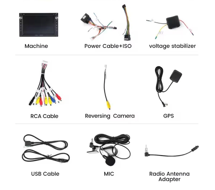 Штатная Автомагнитола Android 7 дюймів 2 Din для VW Golf 4 Passat B5 Bora Polo Sharan T4/T5 2/32Гб - изображение 3