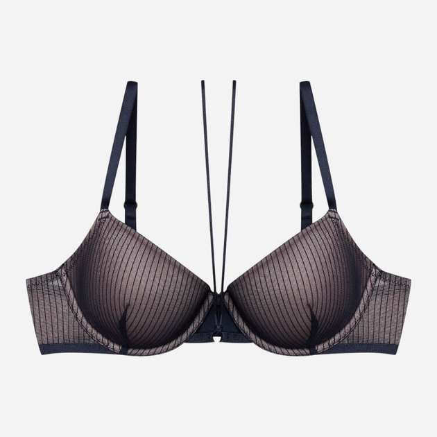 Biustonosz damski Push Up z fiszbinami Esotiq Brittany 42540-61X 75D Czarny z beżowym (5903972521762) - obraz 13