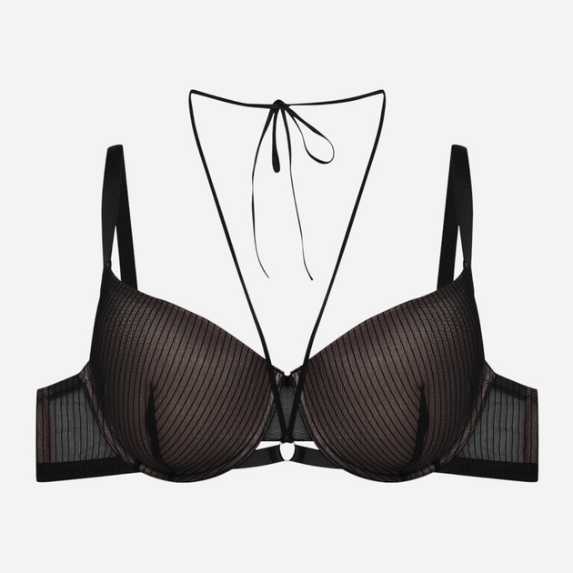 Бюстгальтер з кісточками Esotiq Brittany 42541-61X 70G Чорний з бежевим (5903972522035) - зображення 6