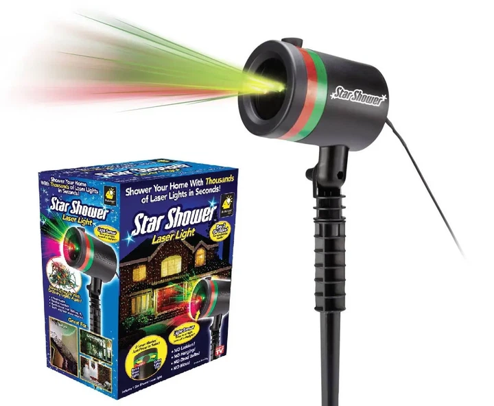 Лазерна установка-проектор Star shower laser light, новорічний проектор - Фото 5 Лазерна установка-проектор Star shower laser light, новорічний проектор - зображення 5