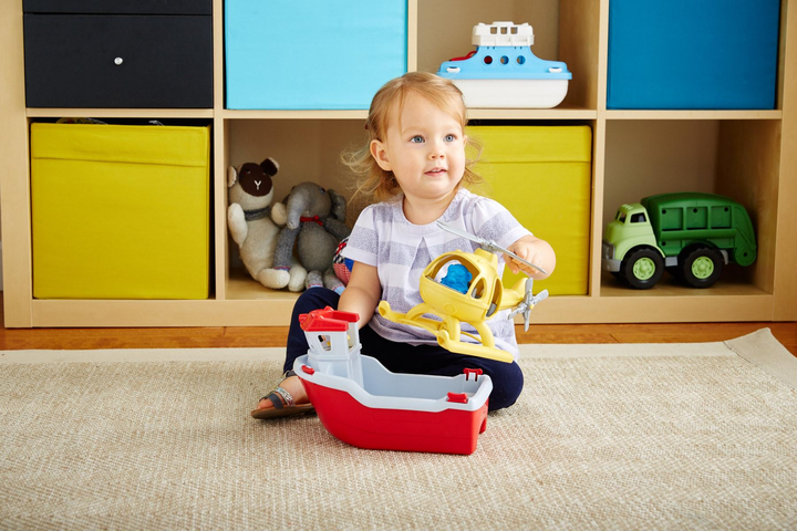 Рятувальний катер Green Toys Біло-червоний RBH1-1155 (816409011550) - зображення 7