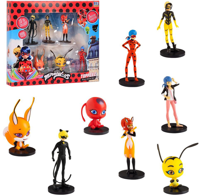Набір фігурок-топерів Miraculous Lady Bug Deluxe 8 шт MLB2070 (7290117582558) - зображення 2