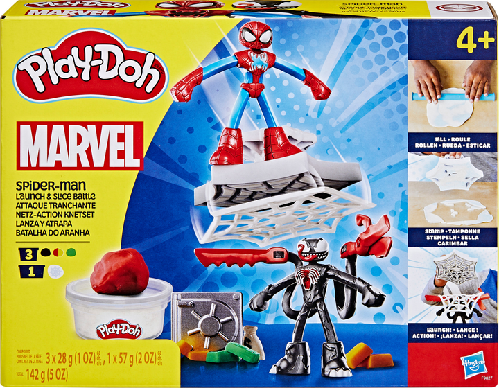 Zestaw kreatywny Hasbro Play-Doh Marvel Spider-Man F9827 (5010996257611) - obraz 1