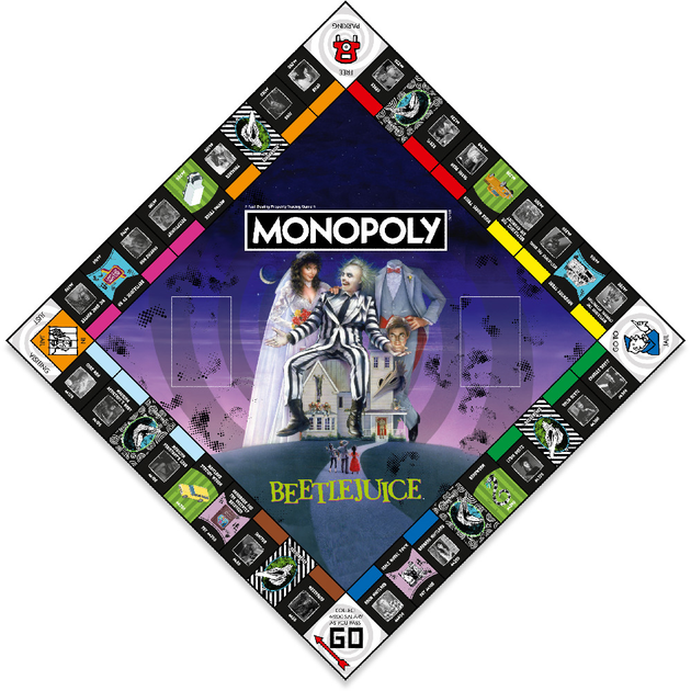 Gra planszowa Winning Moves Monopoly UK: Beetlejuice WM03321-EN1-6 (5036905050678) - obraz 4