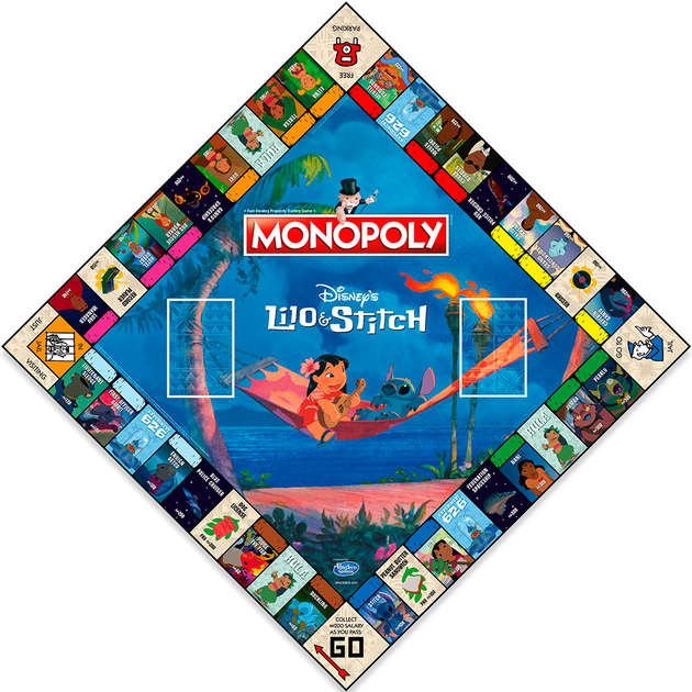 Gra planszowa Winning Moves Monopoly UK: Disney Lilo i Stich WM02869-EN1-6 (5036905048699) - obraz 3