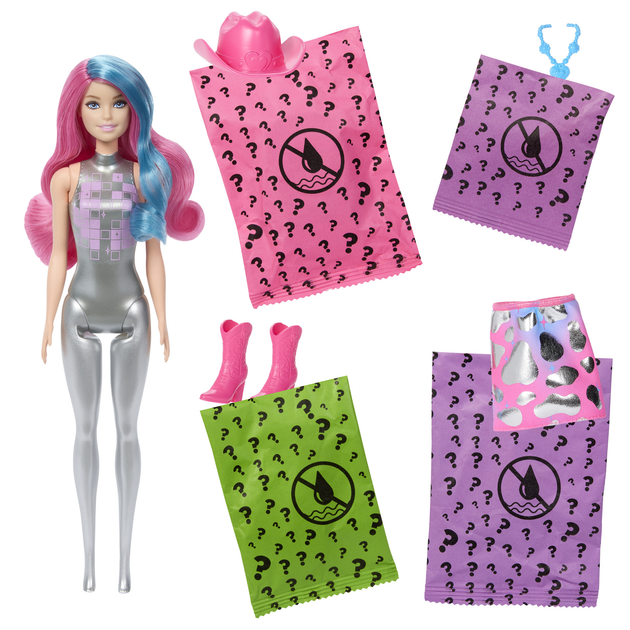 Лялька-сюрприз Barbie Color Reveal Зірки диско JCP01 (194735273966) - зображення 4