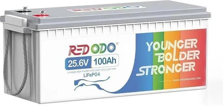 Аккумуляторная батарея Redodo LiFePO4 25.6V 100Ah 2560Wh - Фото 2 Аккумуляторная батарея Redodo LiFePO4 25.6V 100Ah 2560Wh - изображение 2