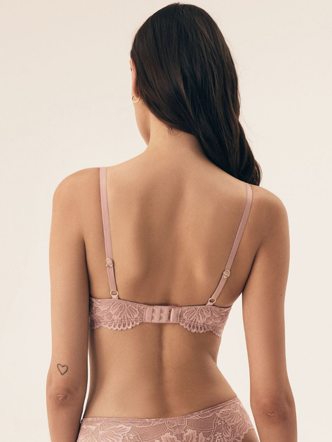Бюстгальтер Push-up з кісточками мереживний Esotiq Blueberry 42554-39X 70B Рожевий (5903972522721) - зображення 2
