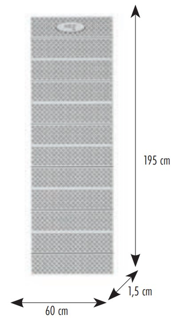 Mata kempingowa Nils Camp NC17103 składana z podbiciem aluminiowym XPE 195 cm Niebieska (5908261683350) - obraz 4